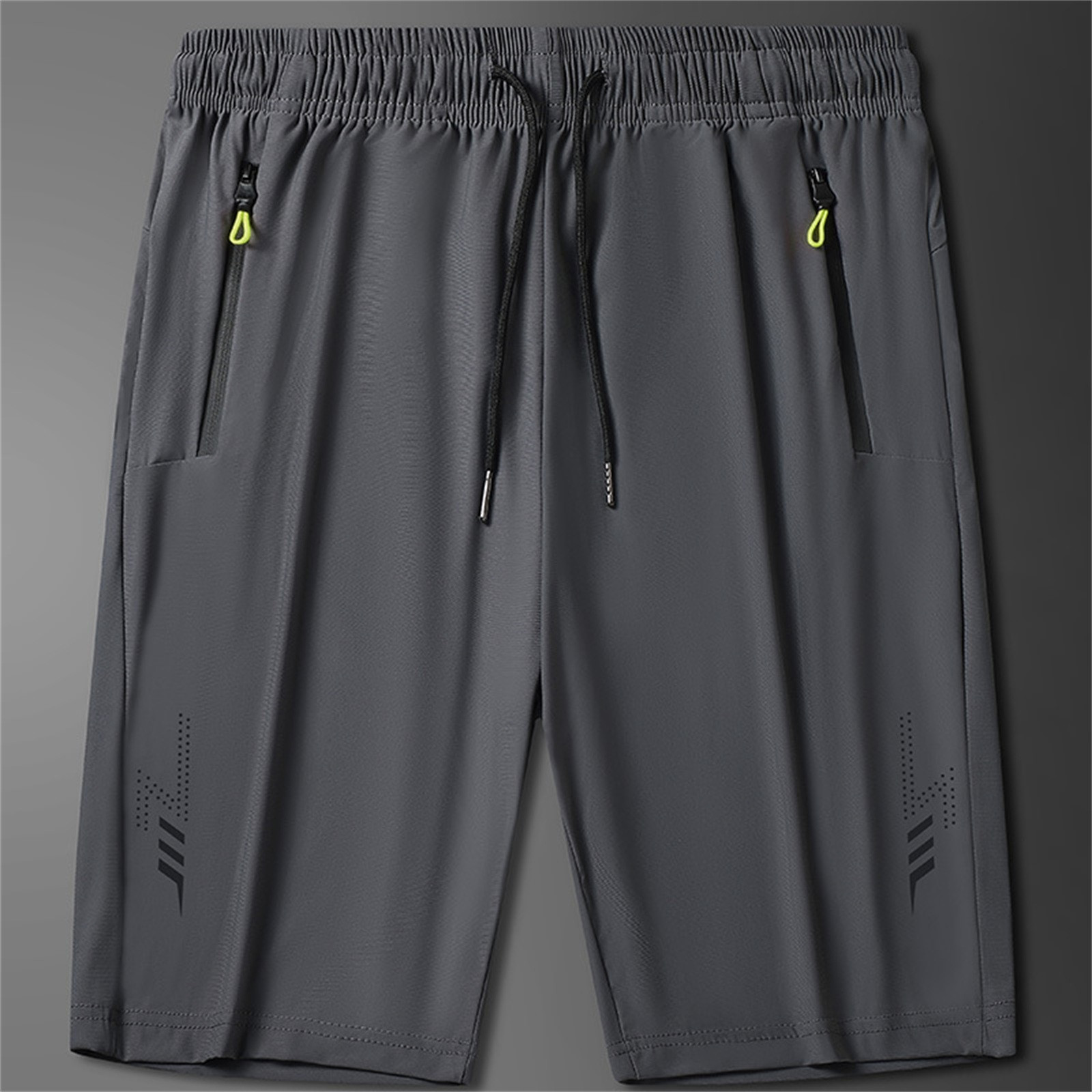 thumbnail image 4 of Pantalones cortos ligeros de running para hombre de 18 cm: bolsillos con cremallera, pantalones cortos deportivos de secado rápido con elasticidad en 4 direcciones, tallas M-XXXXXXL, 4 of 4